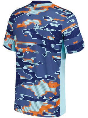 Nethlands maillot d'avant-match uniforme de football d'entraînement vêtements de sport bleus pour hommes kit de football haut-shirt 2024-2025